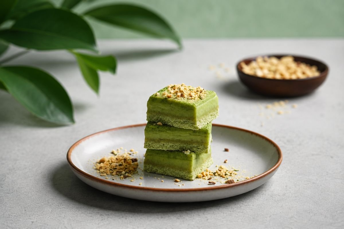 Matcha Nougat-Style Confection